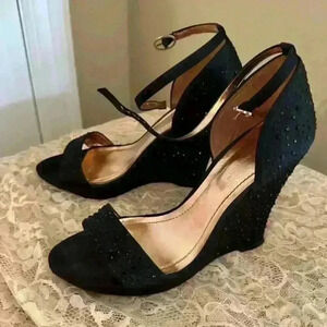 BCBGeneration Glamm Strap Satin Wedges
